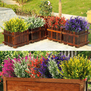 Artificial Greenery Plants Lavender Bulk 10 Pcs UV Resistant Shrubs for Outdoors Hanging Planters Window Box Indoor Decor