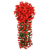 2 Pcs Faux Weeping Begonia Hanging Silk Plants Garland for Outdoors