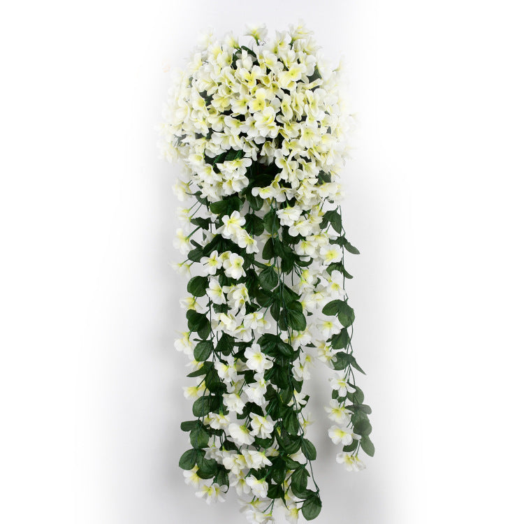 2 Pcs Faux Weeping Begonia Hanging Silk Plants Garland for Outdoors