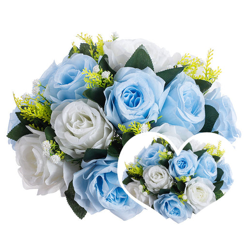 2 Pcs Artificial Flower Ball Bouquet for Wedding Centerpiece Party Home Décor