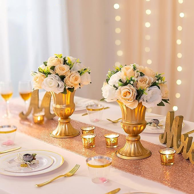 2 Pcs Artificial Flower Ball Bouquet for Wedding Centerpiece Party Home Décor