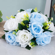 2 Pcs Artificial Flower Ball Bouquet for Wedding Centerpiece Party Home Décor