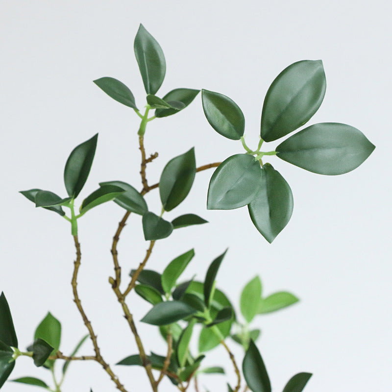 2 Packs 45 Inch Artificial Greenery Stems - Eucalyptus, Ficus, Fern Branches, Greenery Bushes for Home, Party, Wedding Decor