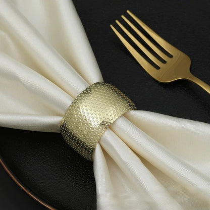 1.8 Inch Drum-Shaped Napkin Rings - Round Design for Wedding & Party Decor, Fits Cloth/Paper Napkins