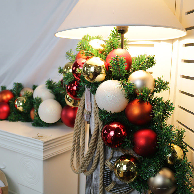 Artificial Rattan Christmas Window Garland 106 Inch Decor