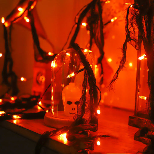 11.5 Ft LED Halloween Spider Ghost Branch Lights Bulk Imitation Decorative String Light