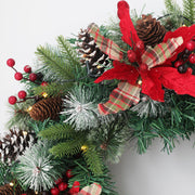 Christmas Starfish Pine Cone Wreath 24 Inch Artificial Holiday Decoration