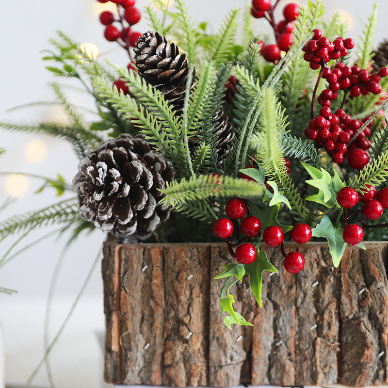Christmas Tabletop Ornament 10 Inch Artificial Decorative Holiday Accent