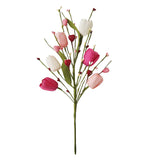 Bulk 6 Pack Valentine’s Day Artificial Flower Picks with Tulips Berries for Wedding Party Decor Wholesale