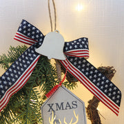 Christmas Star Wreath 10 Inch Artificial Holiday Decoration