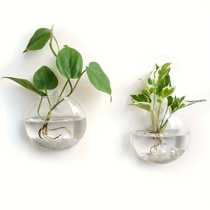 Bulk 4Pcs Wall Hanging Planter Glass Flower Vase Propagation Station for Hydroponic Bathroom Home Office Living Room Decor Wholesale