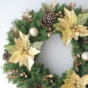 Christmas Starfish Pine Cone Wreath 24 Inch Artificial Holiday Decoration