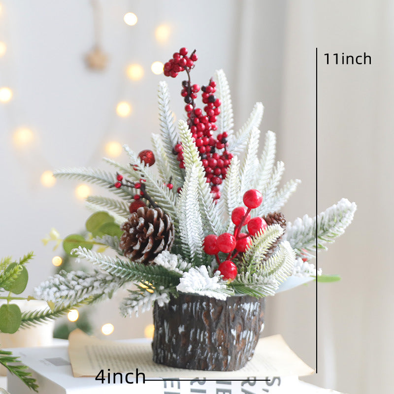 Christmas Tabletop Berry Ornament 12 Inch Artificial Holiday Decoration