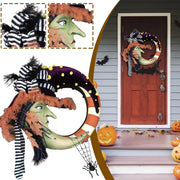Halloween Witch Moon Wreath 16 Inch Artificial Decorative Wreath