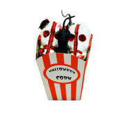 10 Pcs Artificial Halloween Eyeball, Spider, Mouse, and Popcorn Decorations Bulk Set