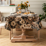 Bulk Bohemian Oil Painting Style Thick Tablecloth Decorative and Durable Table Cover Wholesale