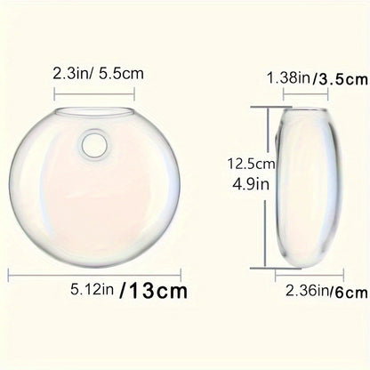Bulk 4Pcs Wall Hanging Planter Glass Flower Vase Propagation Station for Hydroponic Bathroom Home Office Living Room Decor Wholesale