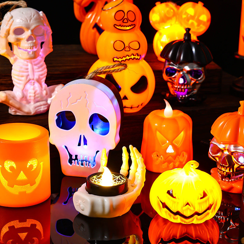 Halloween Decor LED Flameless Tealight Candles for Tables Windows and More Perfect for Parties and Events