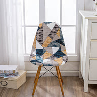 Bulk 2 Pcs Elasticity Shell Chair Covers Irregular Pattern for Restaurant and Living Room Decoration Wholesale