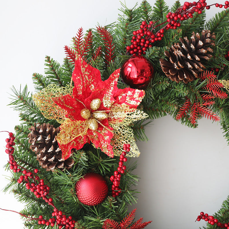 Christmas Starfish Pine Cone Wreath 24 Inch Artificial Holiday Decoration