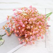 8 Pcs Artificial Baby’s Breath Bushes, UV Resistant Outdoor Silk Flowers, Spring Summer Decor