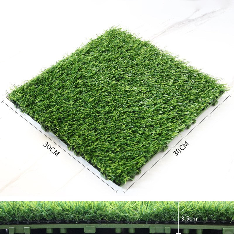 Artificial Grass Panels 11 Inch Bulk Faux Greenery Square Detachable Splice Decoration