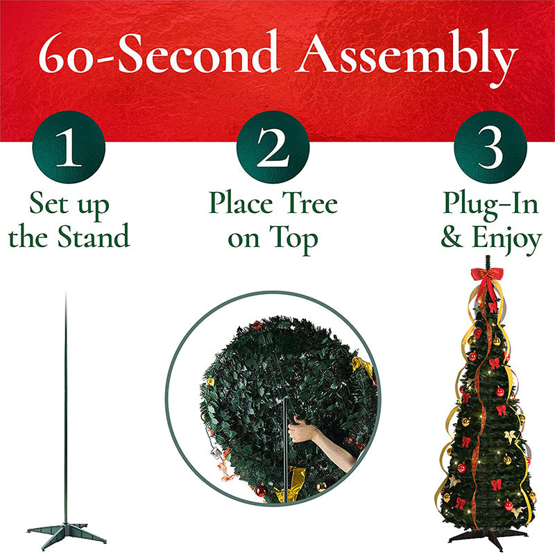 Artificial Christmas Tree Decoration for Home – Lush Green Pine, 4ft Tall