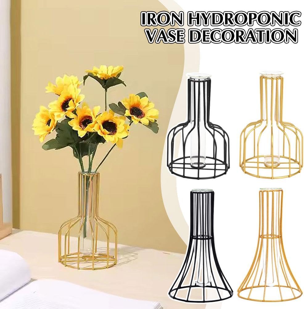 Bulk Geometric Metal Vase Centerpiece for Home Decor – Hydroponic Plant Stand for Weddings and Home Decorations Wholesale