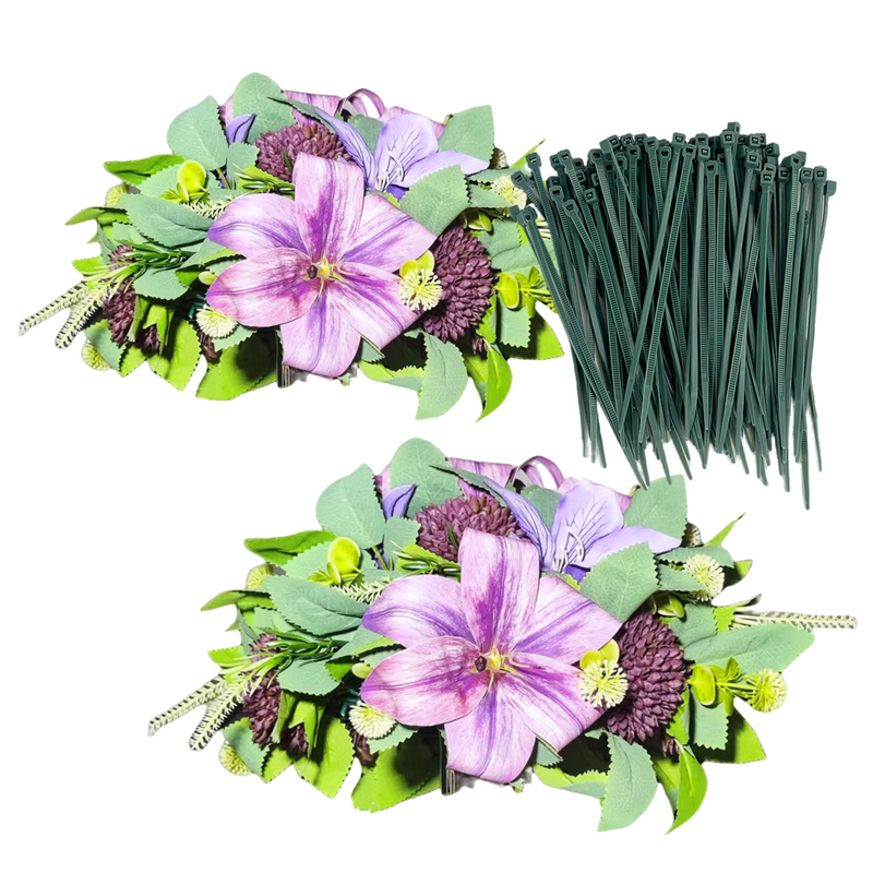 Mixed Purple Lily and Mum Artificial Flower Balls, 6 Pcs Bulk Wedding Centerpiece Decorations