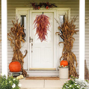 2 Pcs Artificial Boston Fern Hanging Vines Plants UV Resistant Outdoor Decor