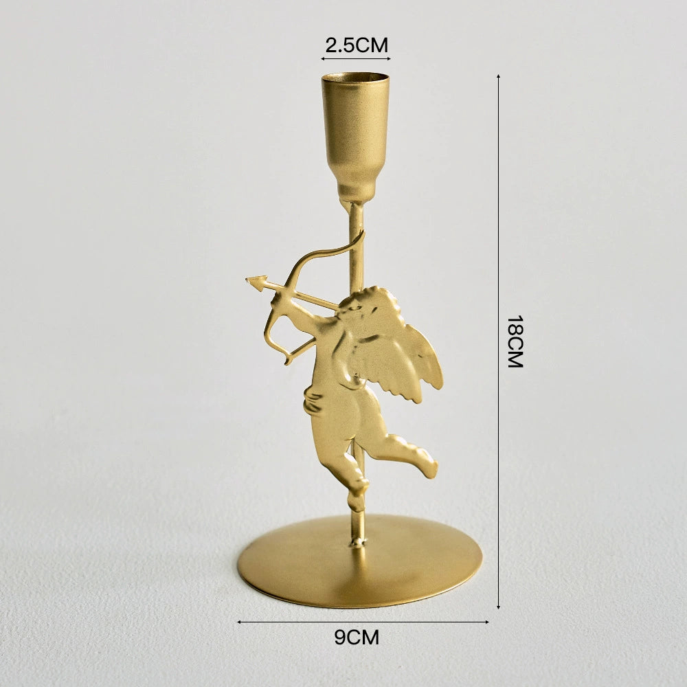 3-Pack Cupid Iron Candelabra Set (3 Sizes) - Wedding & Elegant Home Decor