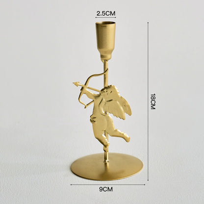 3-Pack Cupid Iron Candelabra Set (3 Sizes) - Wedding & Elegant Home Decor