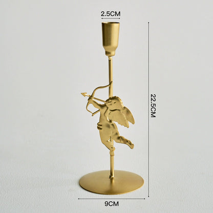 3-Pack Cupid Iron Candelabra Set (3 Sizes) - Wedding & Elegant Home Decor