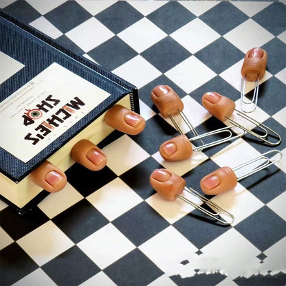 3-Pack Finger Shape Paperclip Bookmarks - Funny Graduation Gift