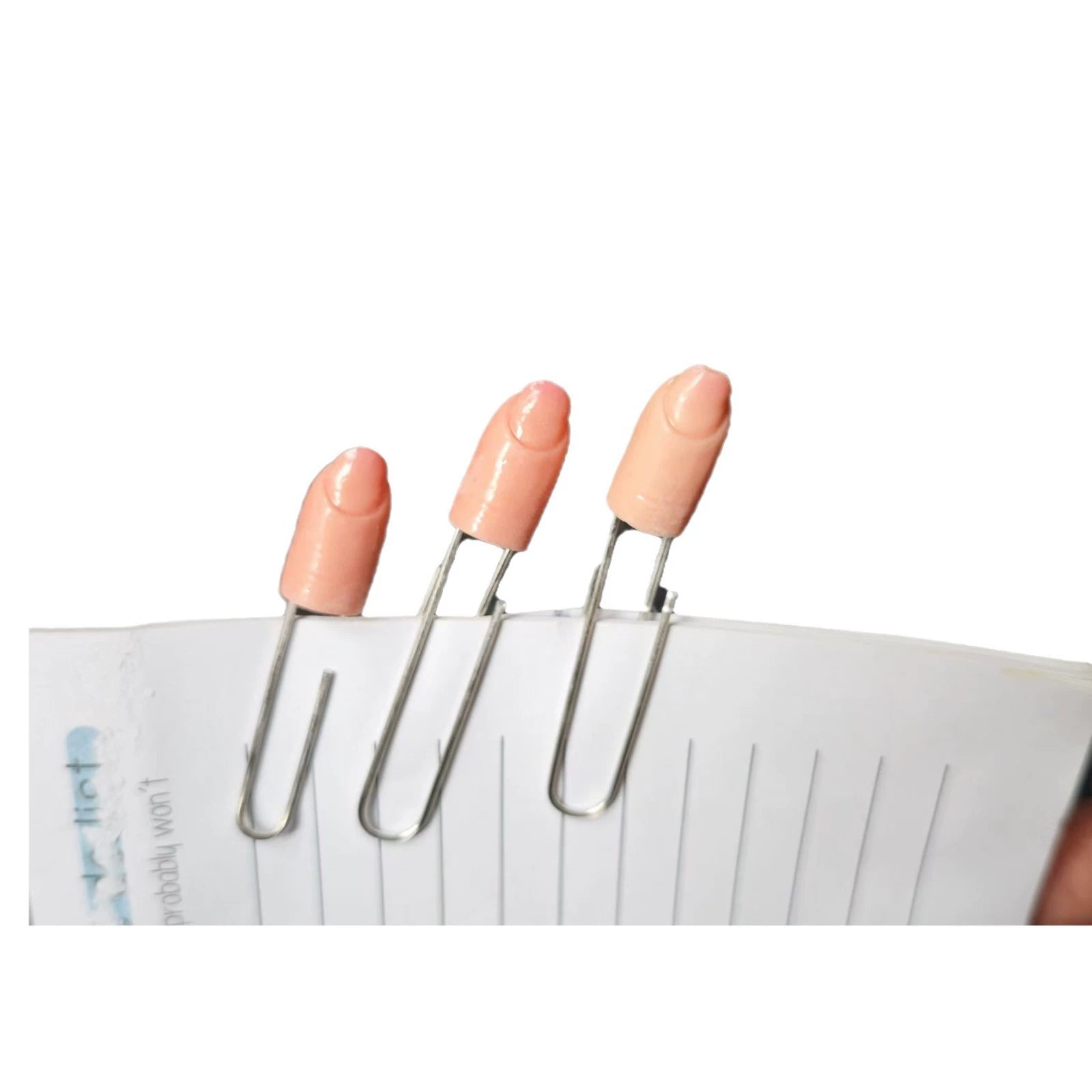 3-Pack Finger Shape Paperclip Bookmarks - Funny Graduation Gift