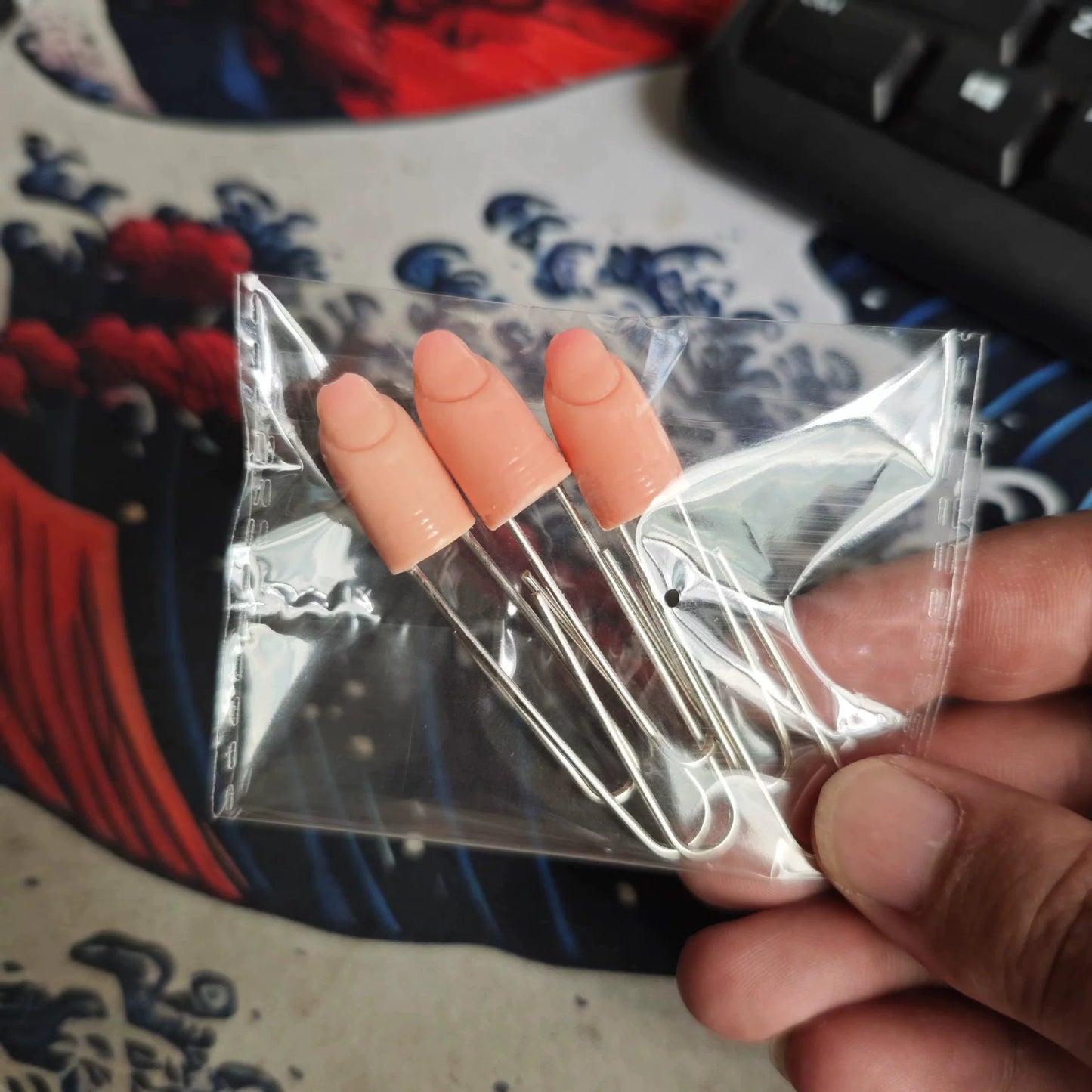 3-Pack Finger Shape Paperclip Bookmarks - Funny Graduation Gift