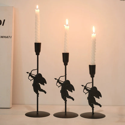 3-Pack Cupid Iron Candelabra Set (3 Sizes) - Wedding & Elegant Home Decor