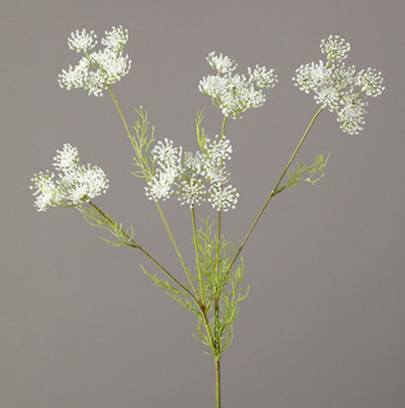 32 Inch Wild Carrot Flowers Artificial Queen Anne's Lace Spray Stems Bulk Quantity