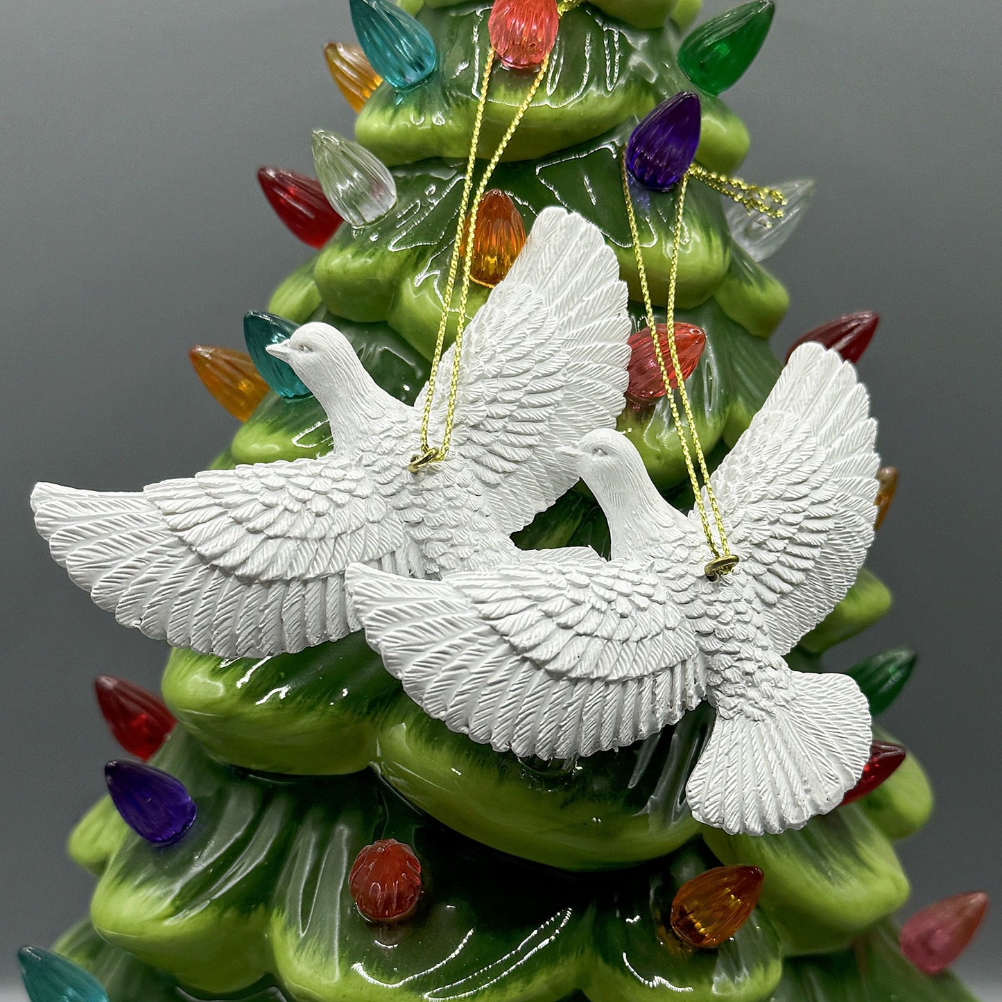 3.5” Peace Dove Hanging Ornament - Christmas Tree & Home Yard Decorative Statue