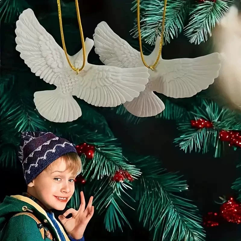 3.5” Peace Dove Hanging Ornament - Christmas Tree & Home Yard Decorative Statue