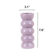 Bulk Ceramic Flower Vase Ribbing Modern Unique Home Party Decor Wholesale