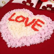 Faux Rose Petals for Wedding Engagement Decorations, Artificial Silk Flower Petals, 200 Pcs