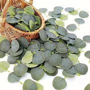 300 Pcs Artificial Eucalyptus Leaves Bulk for Cake Decoration and Packaging