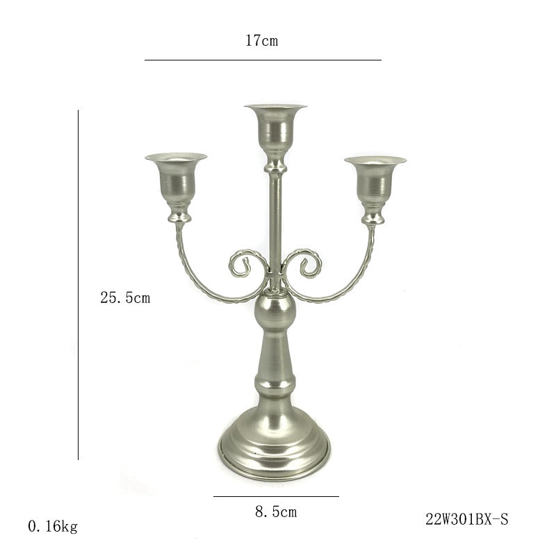 Bulk 3 Arm 10" Gold Candle Holders Wedding & Party Centerpiece Candlestick Holders for Dining Room Birthday Holiday Wholesale