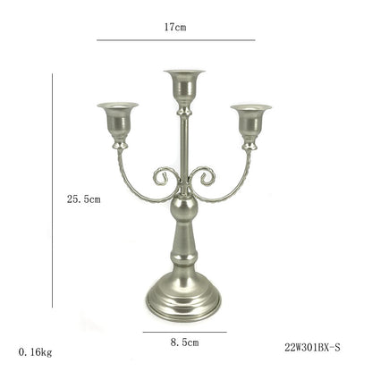 Bulk 3 Arm 10" Gold Candle Holders Wedding & Party Centerpiece Candlestick Holders for Dining Room Birthday Holiday Wholesale