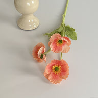 Bulk 23" Artificial Silk Poppy Flowers Fake Poppy with Stems for Home Wedding Party Tables Decor Wholesale