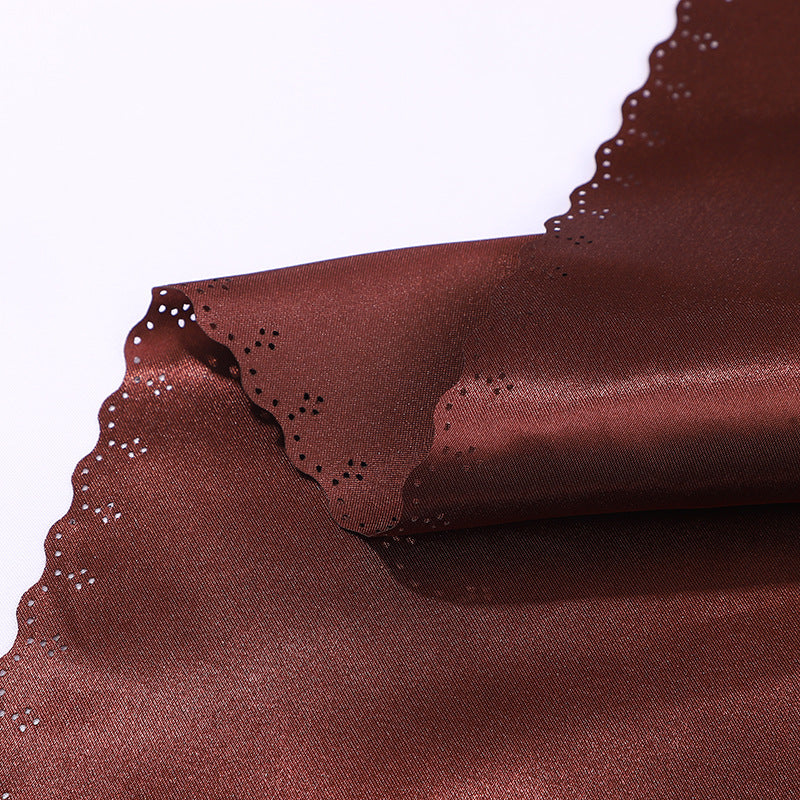 Bulk 2 pcs Satin Hollow Lace Napkins Restaurant Wedding Party Dinner Decoration Wholesale