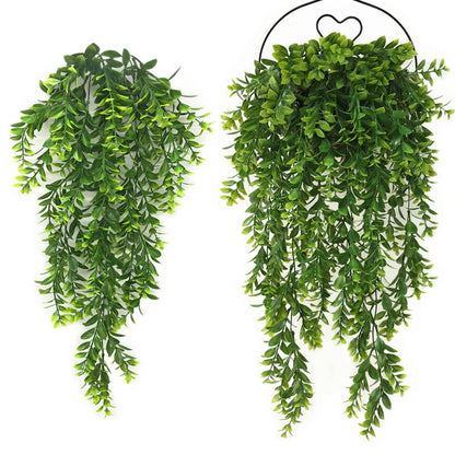 31.5" Artificial Hanging Vine (2 Pcs), Faux Greenery for Living Walls  Indoor Outdoor Hanging Plant