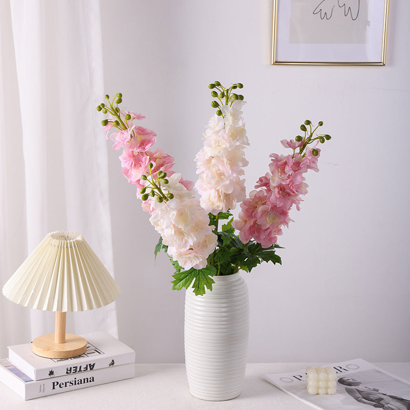 9 Colors 31.5 Inch Real Touch Delphinium Stems Bulk Faux Larkspur Flowers