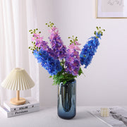 9 Colors 31.5 Inch Real Touch Delphinium Stems Bulk Faux Larkspur Flowers